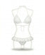 Lace-up two-piece bikini in white — Velvet swimwear