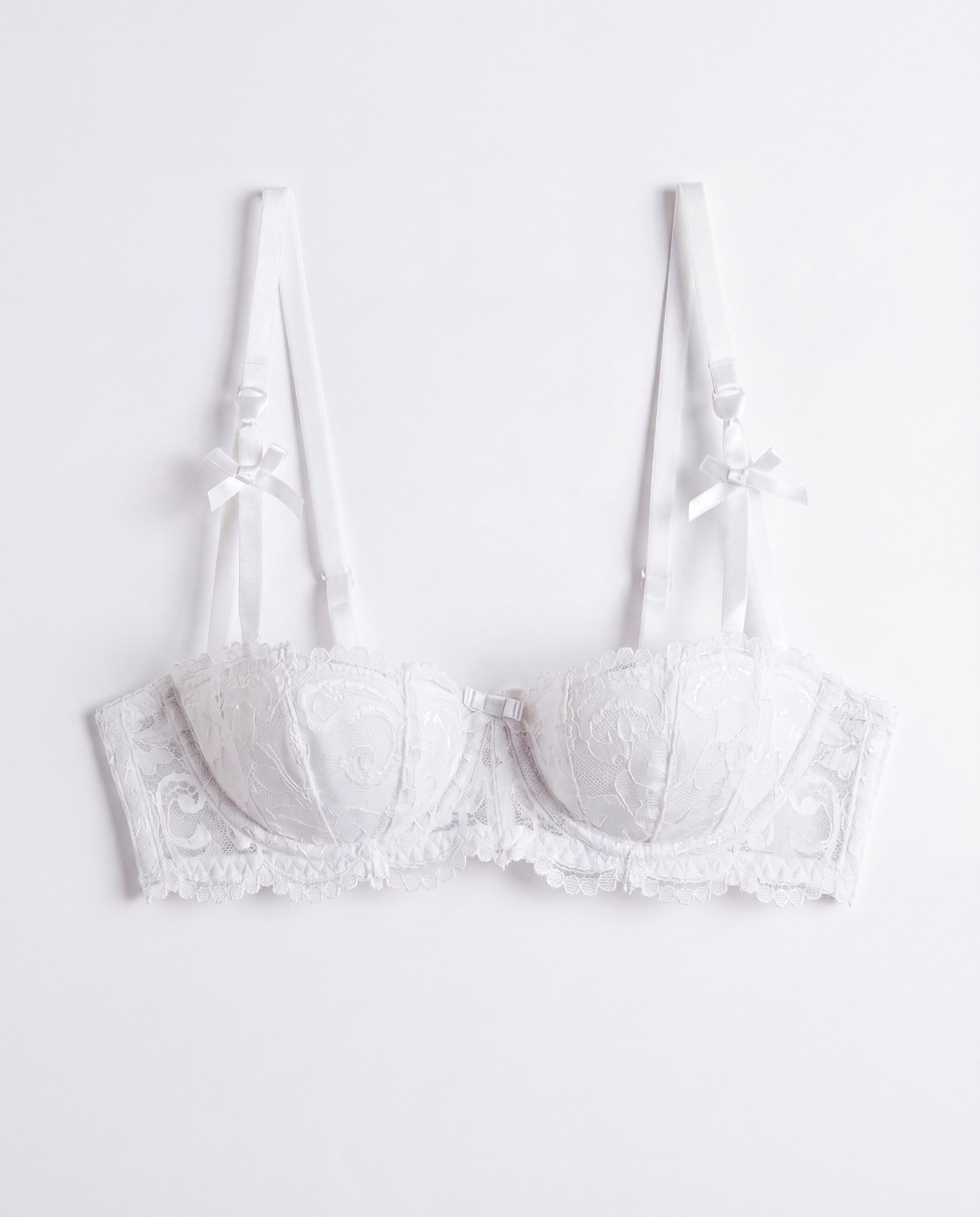 Lace Half-Cup Push-Up Bra 副圖