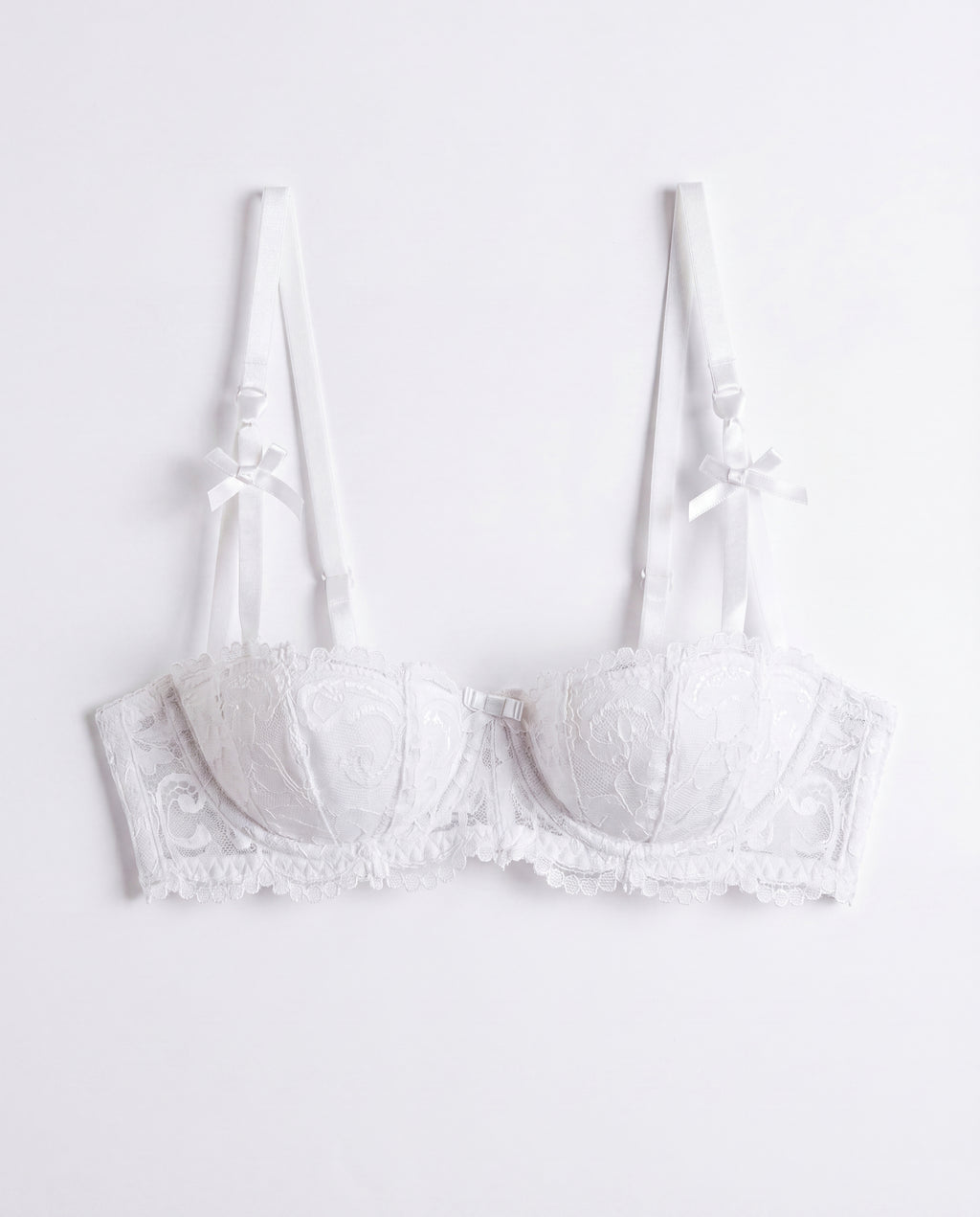Lace Half-Cup Push-Up Bra