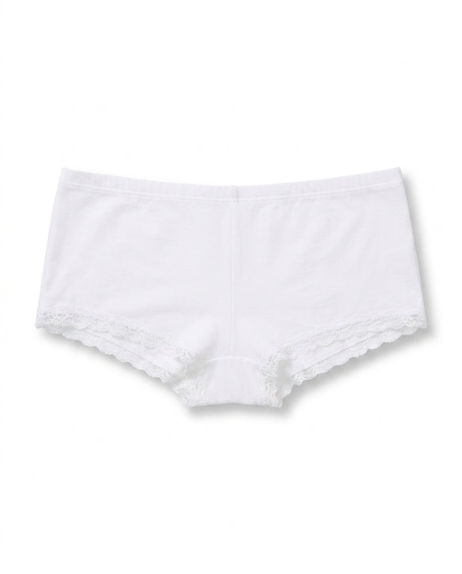 Soft Lace-Trim Lounge Shorts 副圖