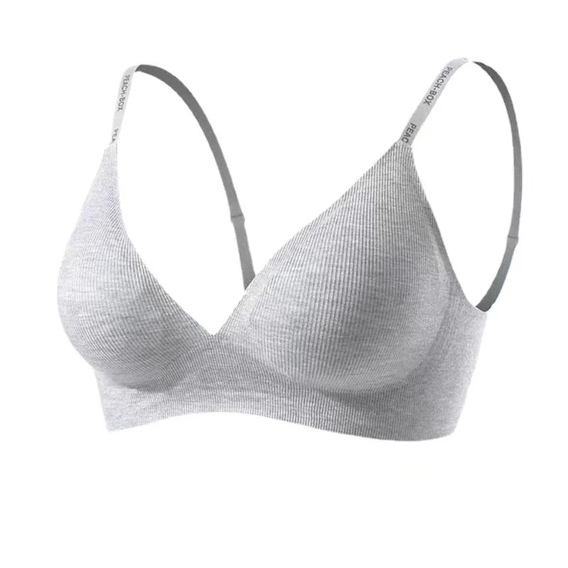 Seamless Comfort Wireless Bra detail
