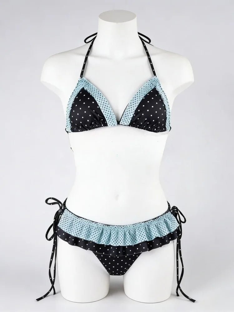 High-Waist Two-Piece Bikini Set 主圖