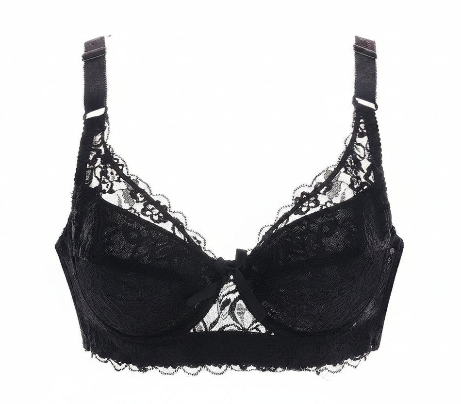 Lace Wireless Push-Up Bra 副圖