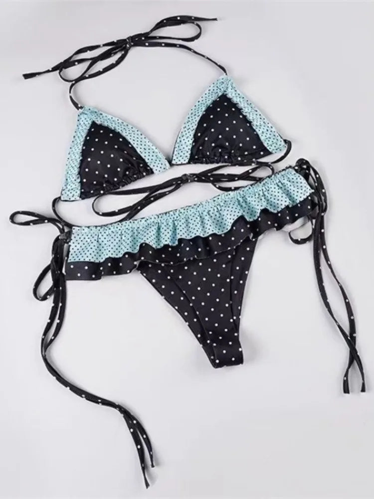 High-Waist Two-Piece Bikini Set detail