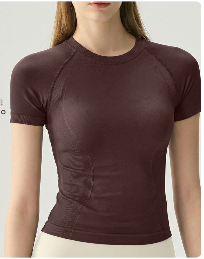Seamless Short-Sleeve Yoga Tee 主圖