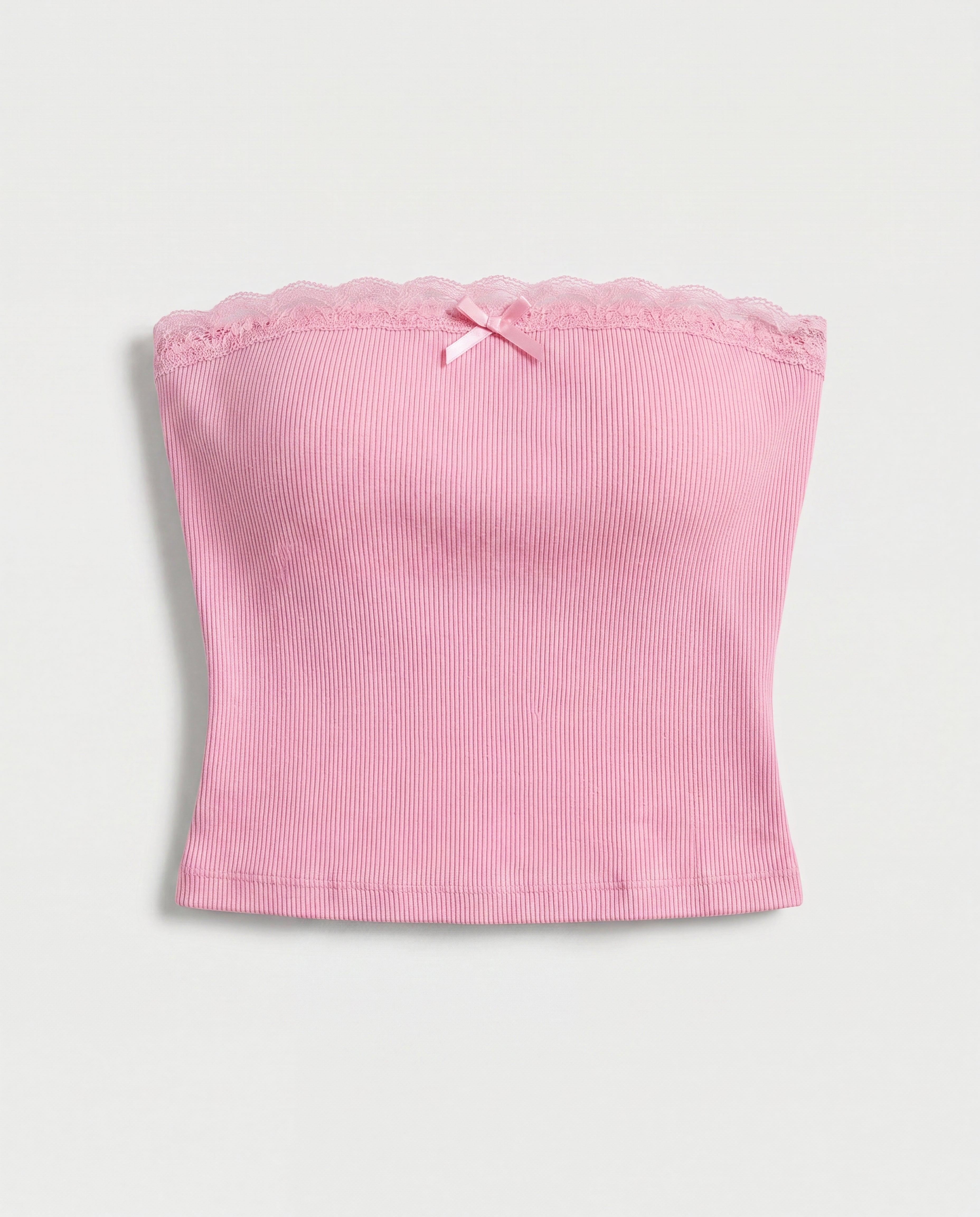 Lace-Trim Vintage Tubetop & Short