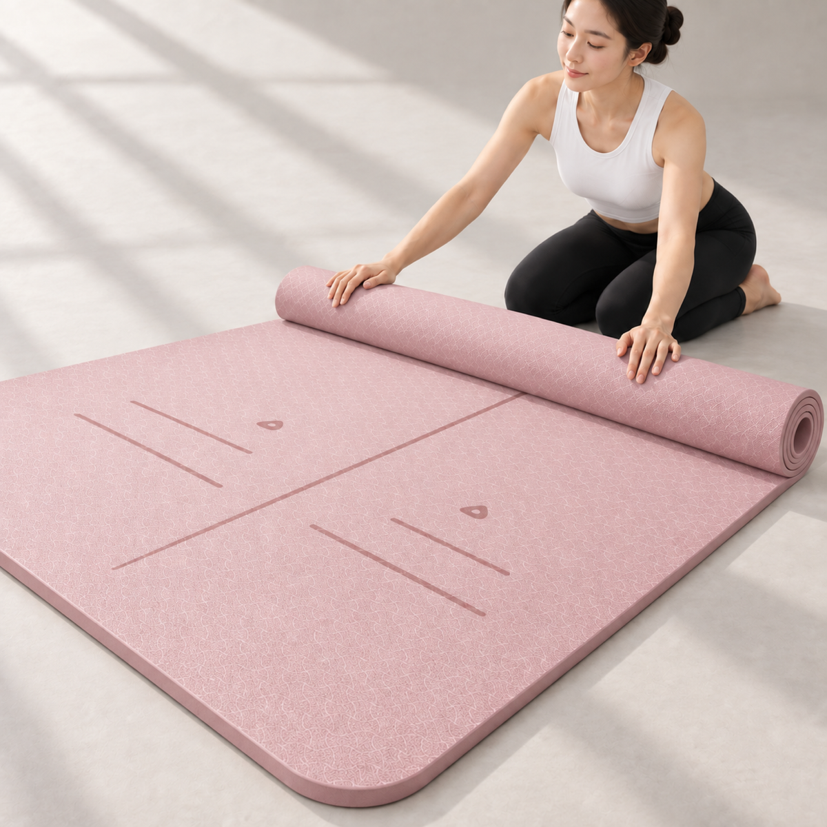 Velvet model | Extra-Wide 8mm Yoga Mat | Pink | extra-wide-8mm-yoga-mat-pink-side-v5-1x1.png