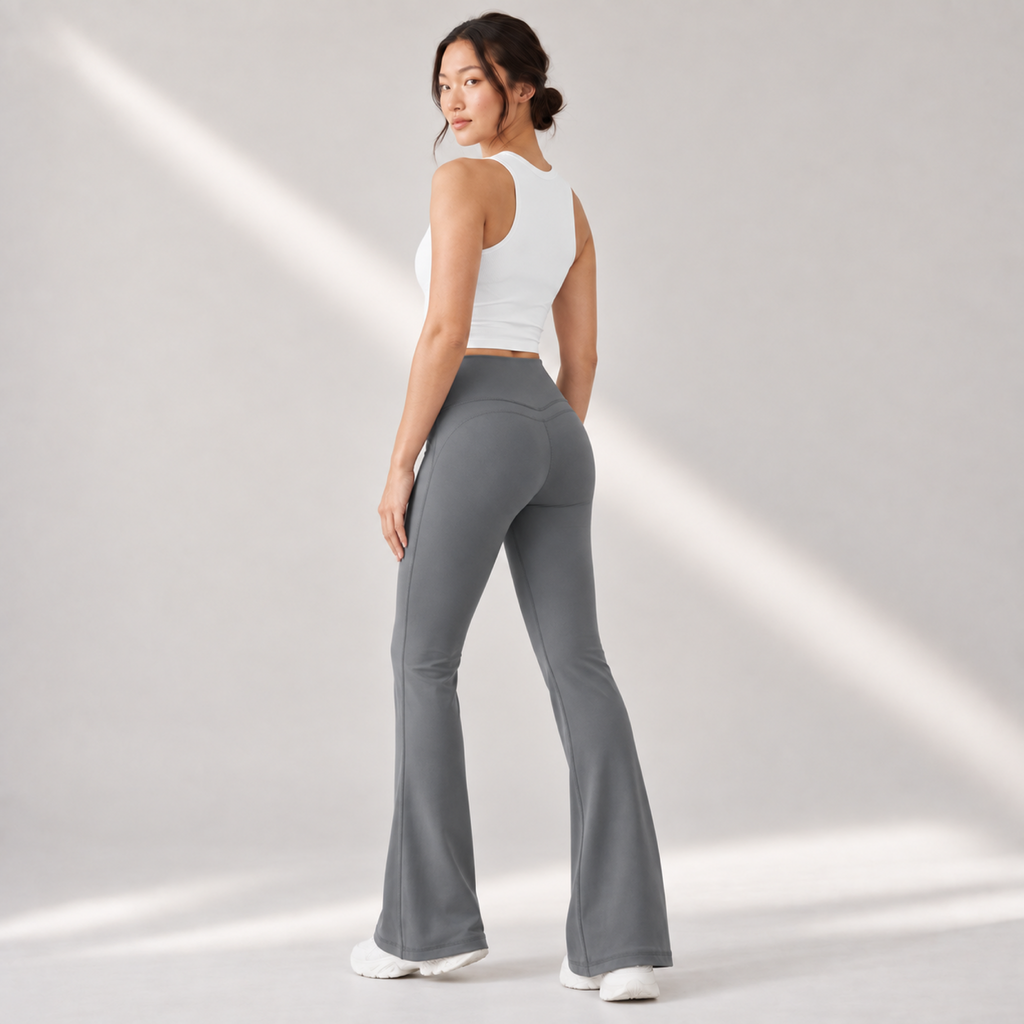 Velvet model | High-Rise Flared Yoga Pants | Dark Grey | high-rise-flared-yoga-pants-dark-grey-side-v5-1x1.png
