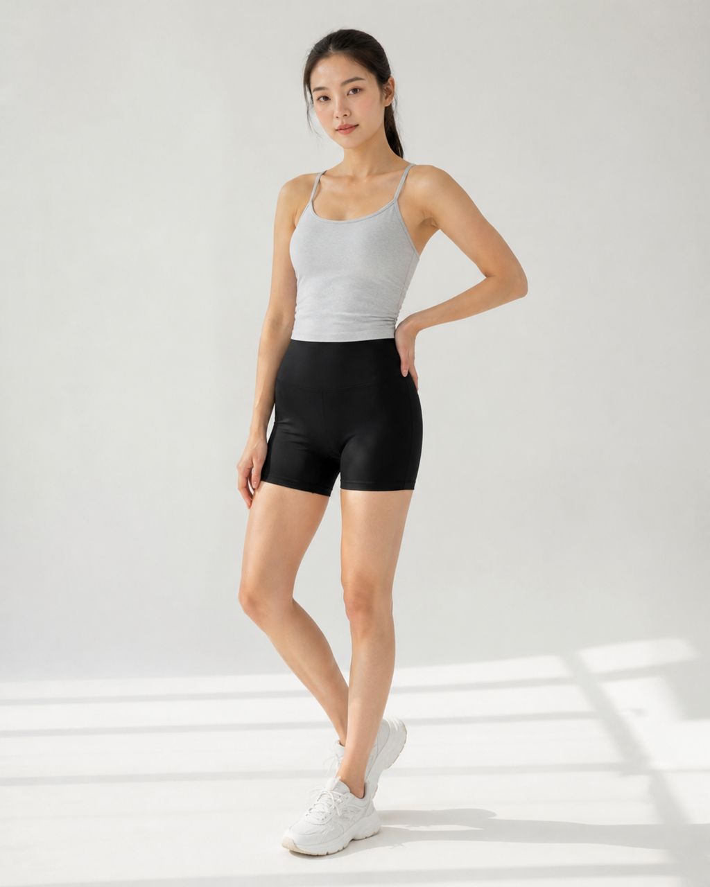 Velvet model | Naked-Feel 3-Inch Yoga Shorts | Black | naked-feel-3-inch-yoga-shorts-black-model-v1.png