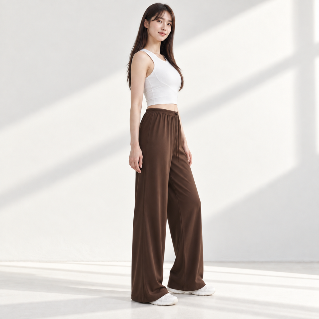 Velvet model | Relaxed Wide-Leg Yoga Pants | Brown | relaxed-wide-leg-yoga-pants-brown-side-v5-1x1.png